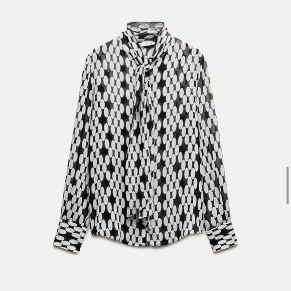 ZW Collection Printed Tied Shirt - Picture 2 of 6